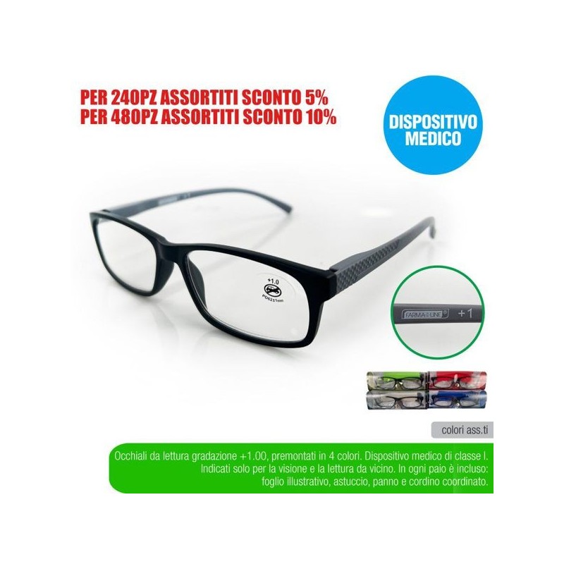 Occhial lettura colors +1,00 farmal | Starclean