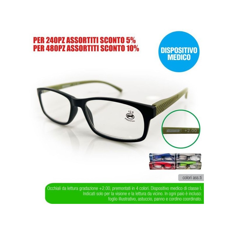 Occhial lettura colors +2,00 farmal | Starclean