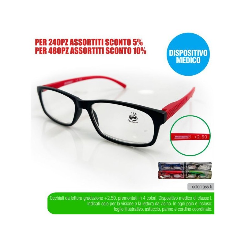 Occhial lettura colors +2,50 farmal | Starclean