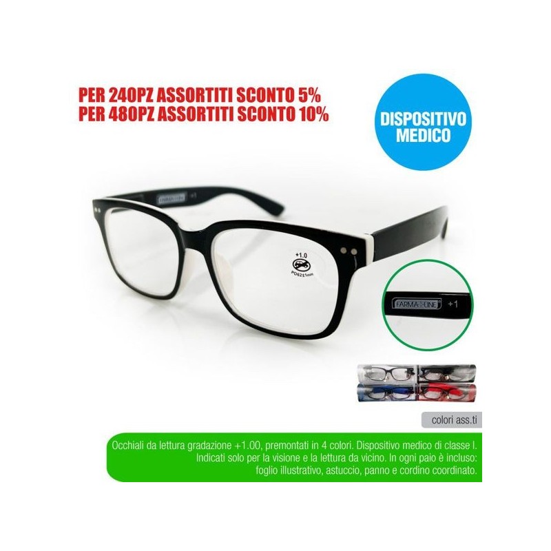 Occhial lettura elegance +1,00 farm | Starclean