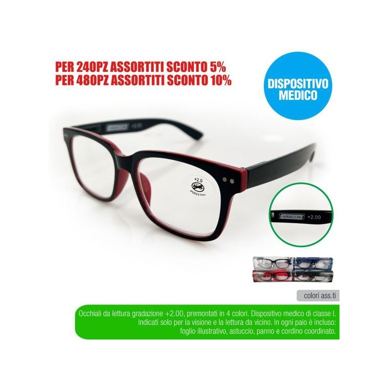 Occhial lettura elegance +2,00 farm | Starclean