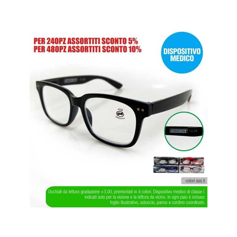 Occhial lettura elegance +3,00 farm | Starclean