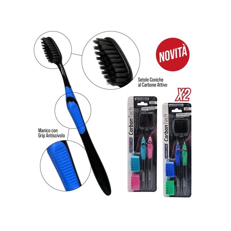 Spazzolino adulti carbon tech 2 pz | Starclean
