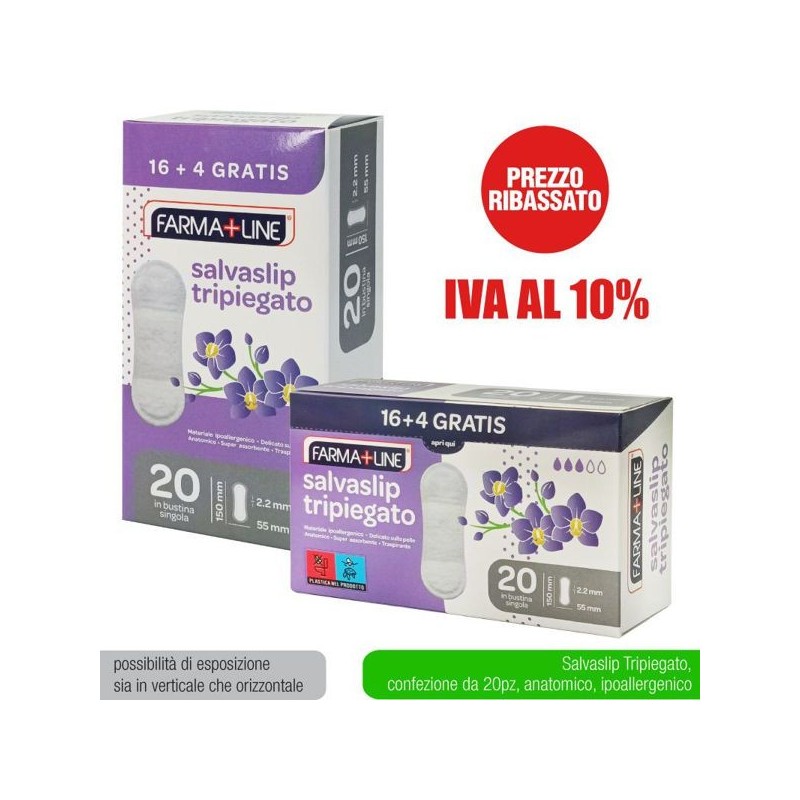 Salvaslip tripiegato 20pz Farmaline | Starclean