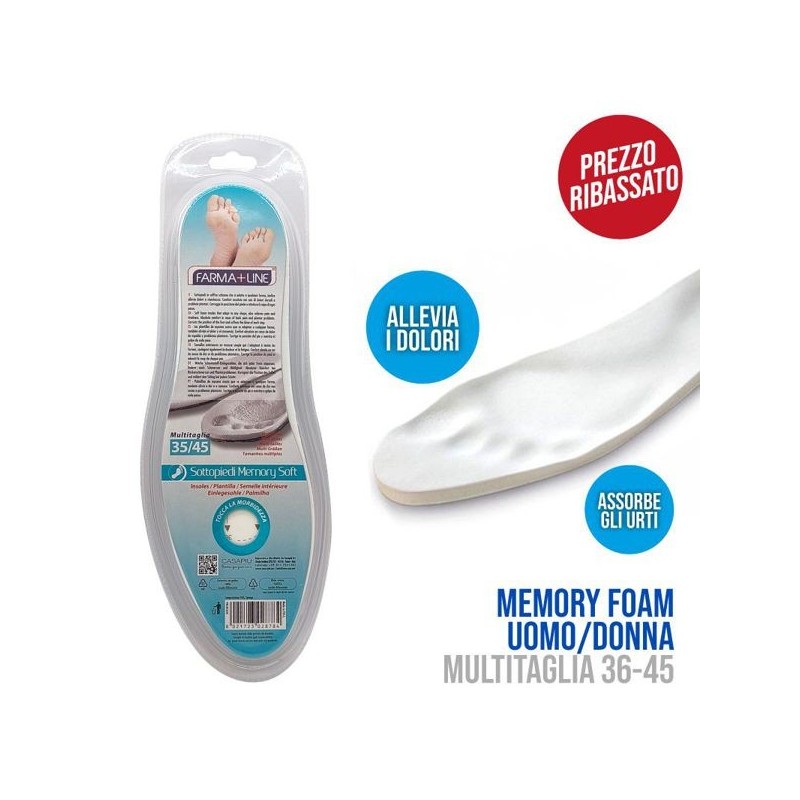 Sottopiedi memory foam feet farmali | Starclean