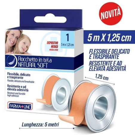 Rocchetto tela 5m x1,25cm Farmaline | Starclean