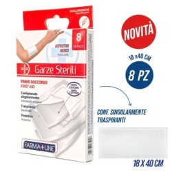 Compresse garza cotone 18x40cm 8pz | Starclean