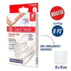 Compresse garza cotone 15x15cm 8pz | Starclean
