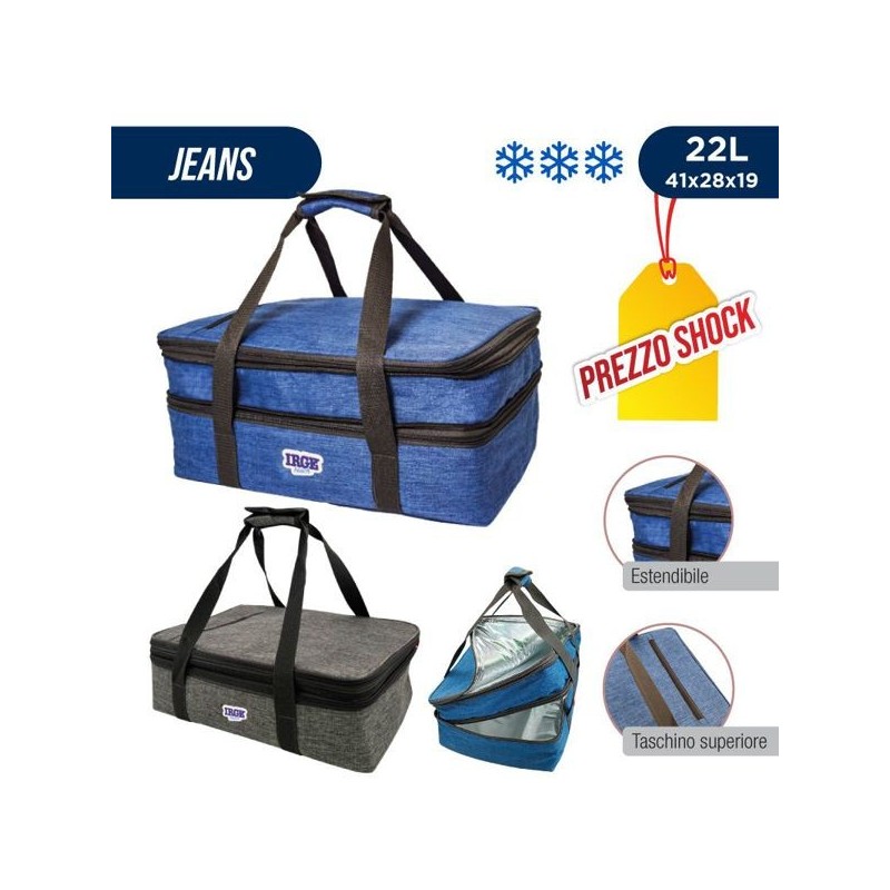 Borsa jeans double 22l 41x28x19 | Starclean
