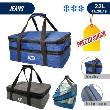 Borsa jeans double 22l 41x28x19 | Starclean