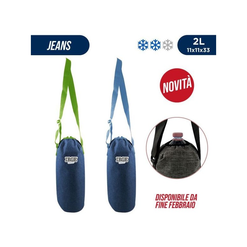 Porta bottiglia jeans 2l 11x11x33cm | Starclean