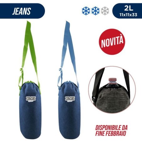 Porta bottiglia jeans 2l 11x11x33cm | Starclean