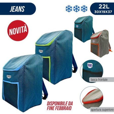 Zaino termico jeans 22l 30x19x37 | Starclean