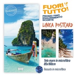 Telo mare microfibra postcard 85x160 | Starclean