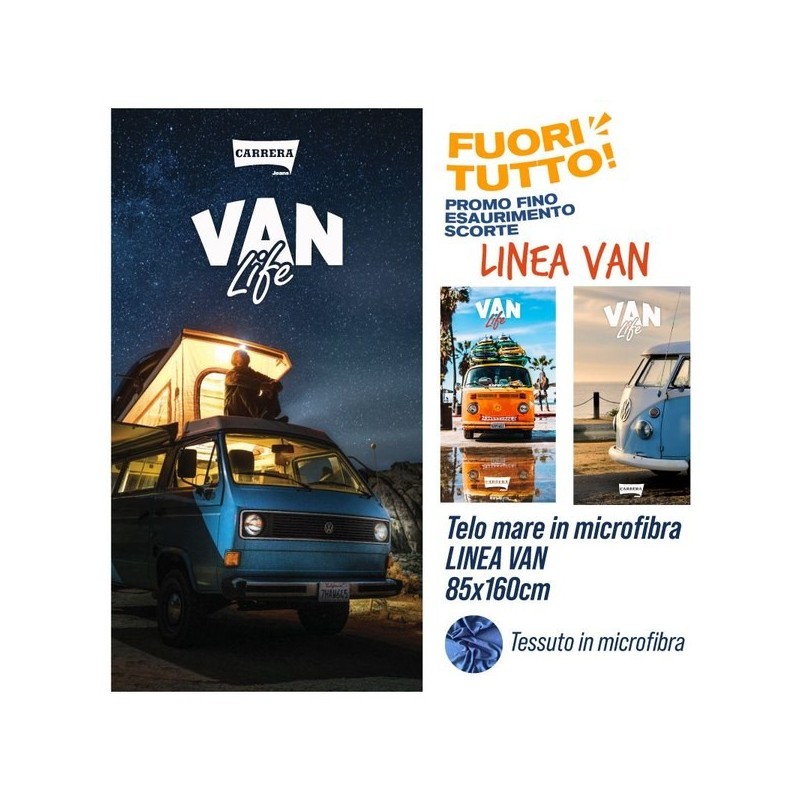 Telo mare microfibr VAN life 85x160 | Starclean