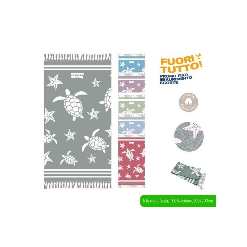 Telo mare fouta tartaruga | Starclean