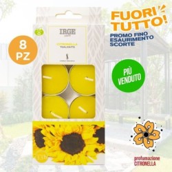 Tealight 8 pz alla citronella | Starclean