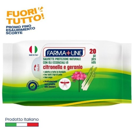Salviette antizanzare 20pz farmalin | Starclean