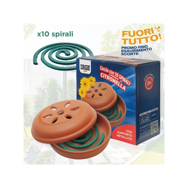 Coccio + spirali citronella 10 pz | Starclean