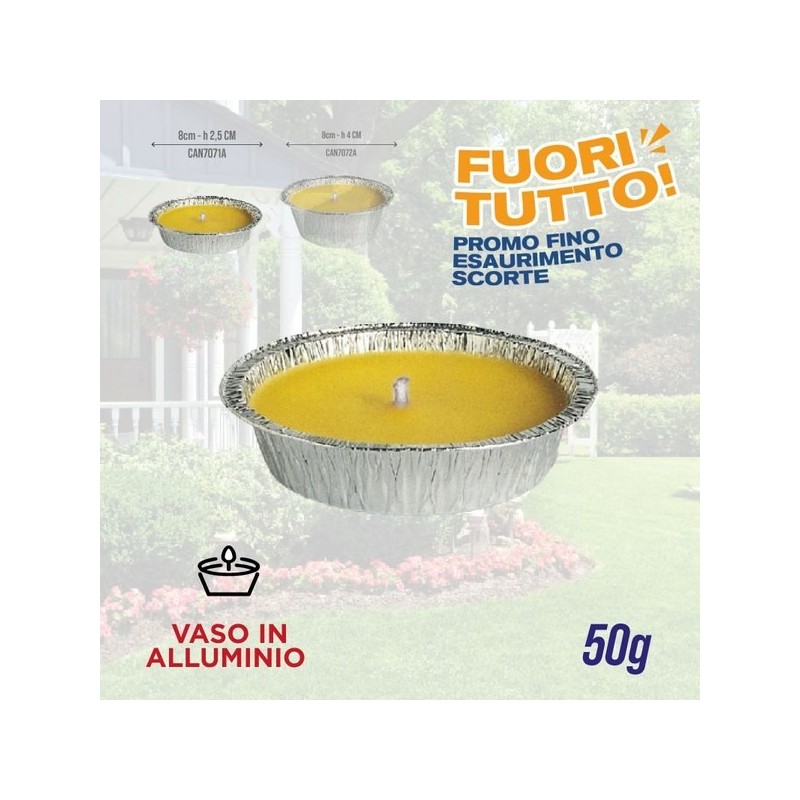 Candela citronella alluminio 50gr | Starclean