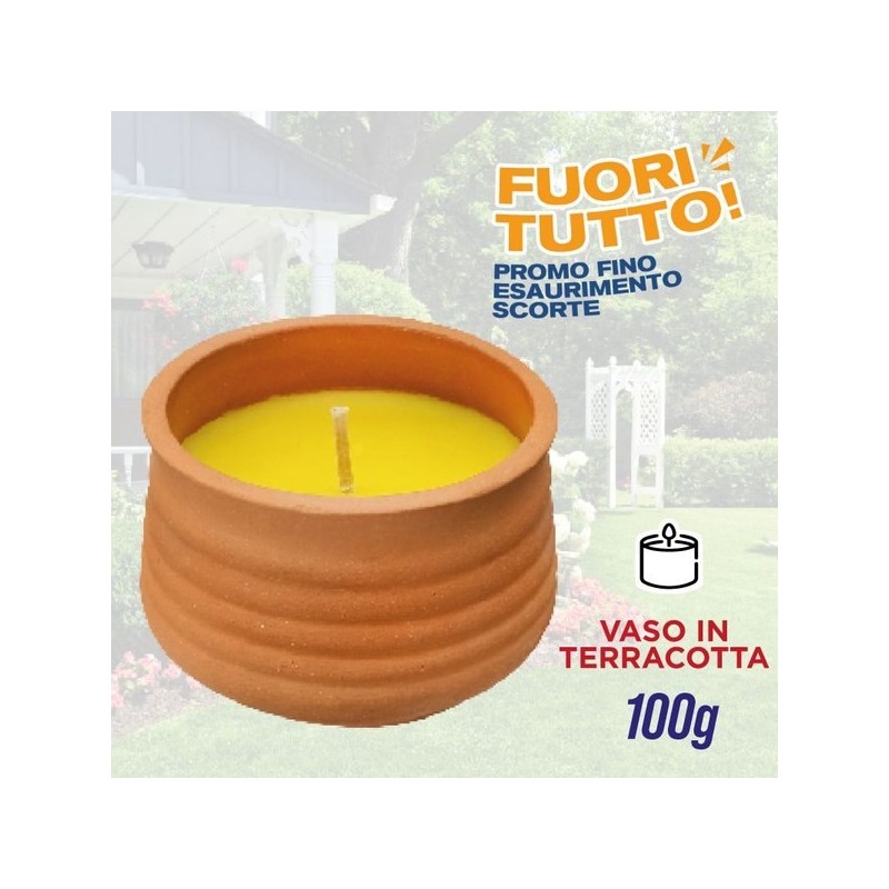 Candela citronella terracotta 100gr | Starclean