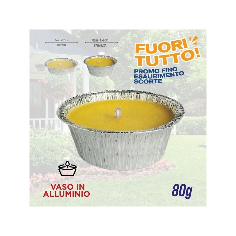 Candela citronella alluminio 80gr | Starclean