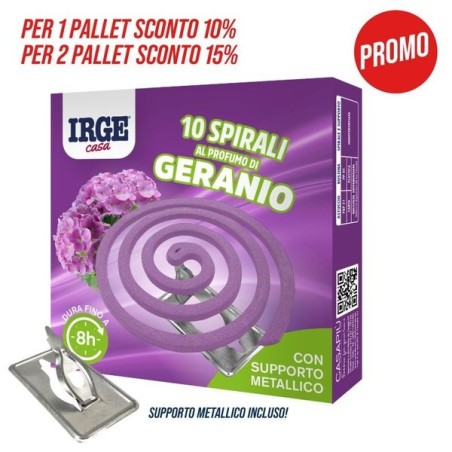 Spirale geranio 13gr 10pz con suppor | Starclean