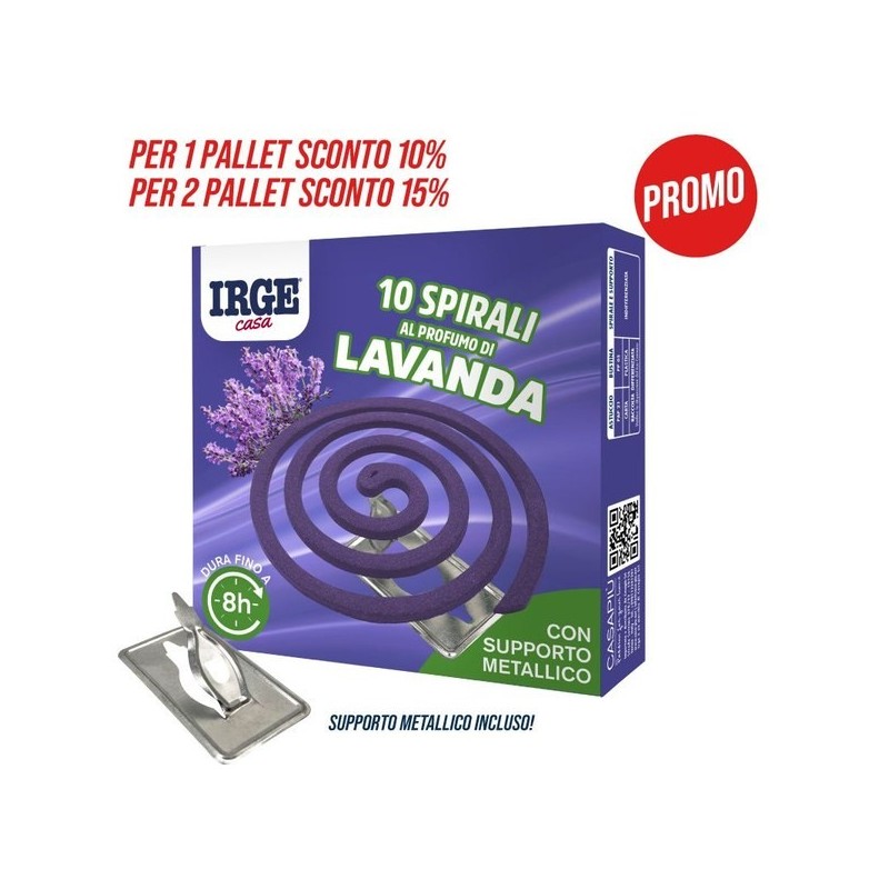 Spirale lavanda 13gr 10pz con suppor | Starclean