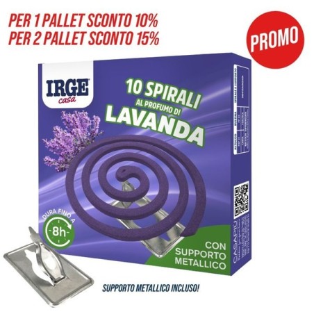 Spirale lavanda 13gr 10pz con suppor | Starclean