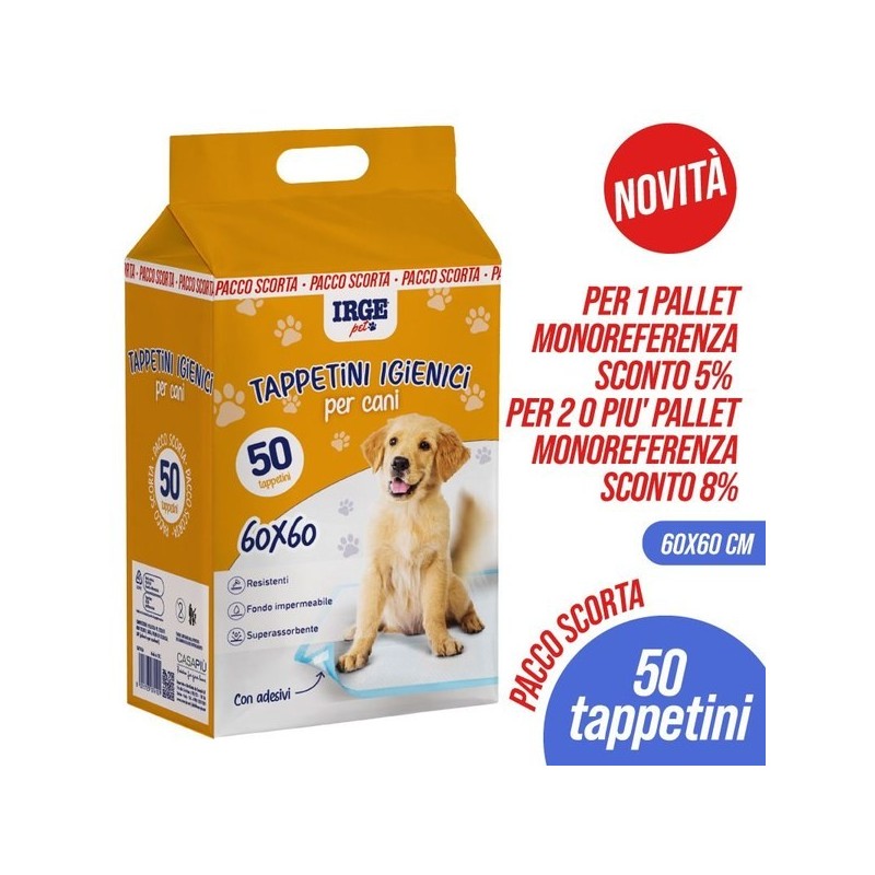 Tappetini igienici cani 60x60cm 50pz | Starclean