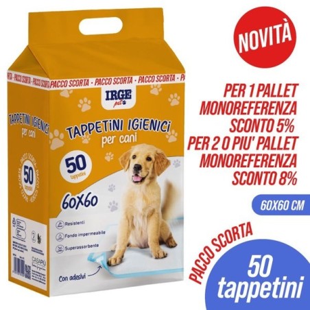 Tappetini igienici cani 60x60cm 50pz | Starclean