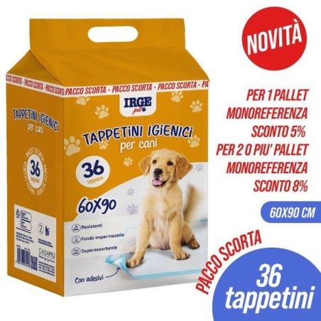 Tappetini igienici cani 60x90cm 36pz | Starclean