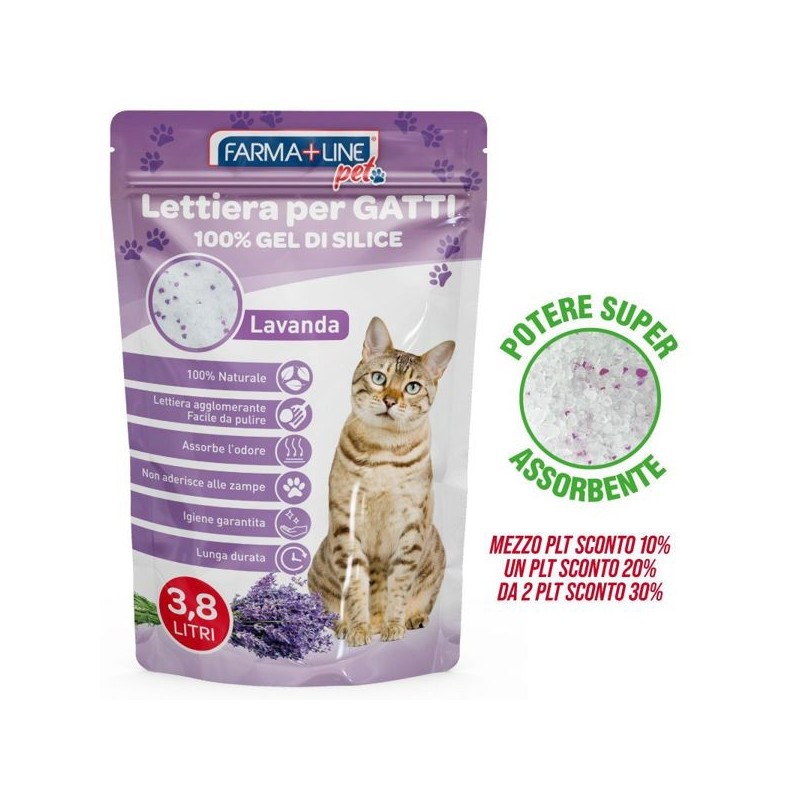 Lettiera gatti lavanda silice 3,8l | Starclean