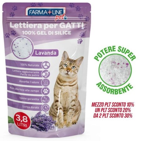 Lettiera gatti lavanda silice 3,8l | Starclean