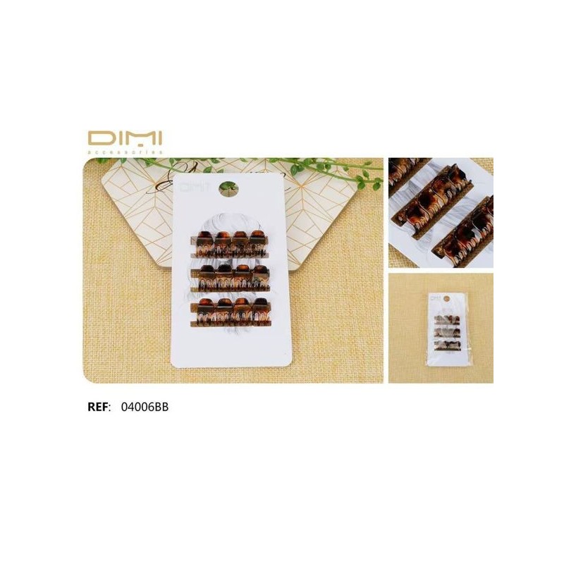 Mollette 12 pz tartaruga mignon 04006bb | Starclean