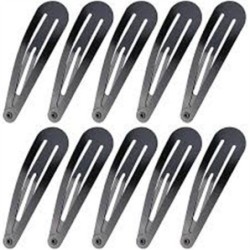 Mollette per capelli nere 10 pz 6,2 cm | Starclean