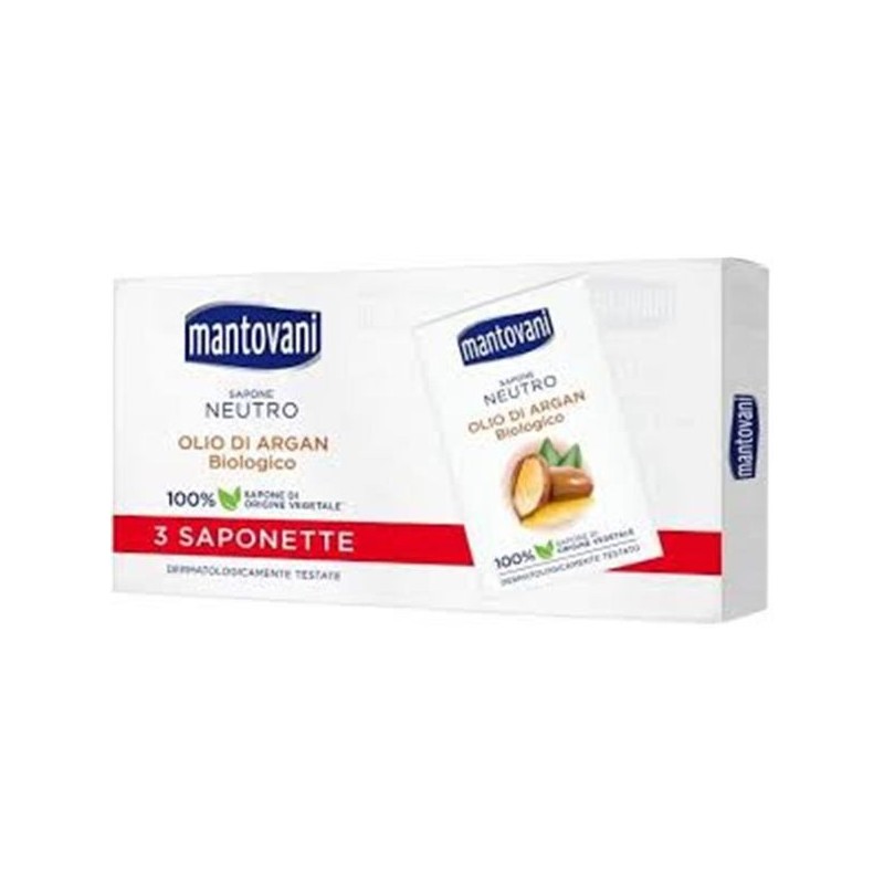 Mantovani saponette 90gr 3pz argan | Starclean