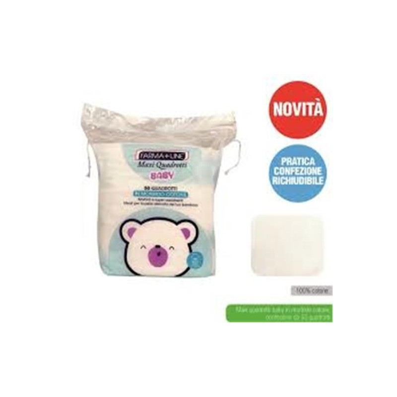 Quadrotti baby cotone 50pz farmalin | Starclean