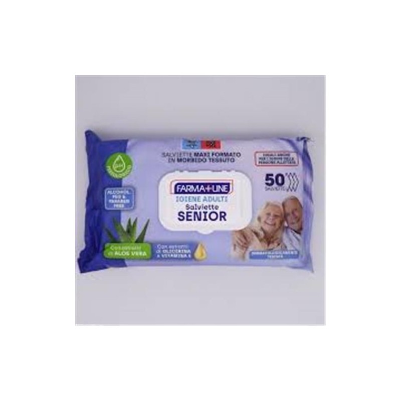 Salviette senior 50 pz aloe vera | Starclean