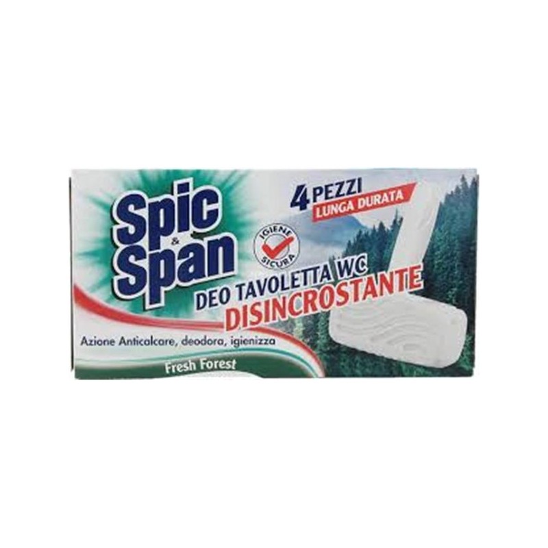 Spic&span tav. WC 4 pz disincrostante | Starclean