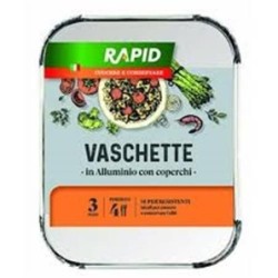 Contenitori alluminio con C 4por 3 pz | Starclean