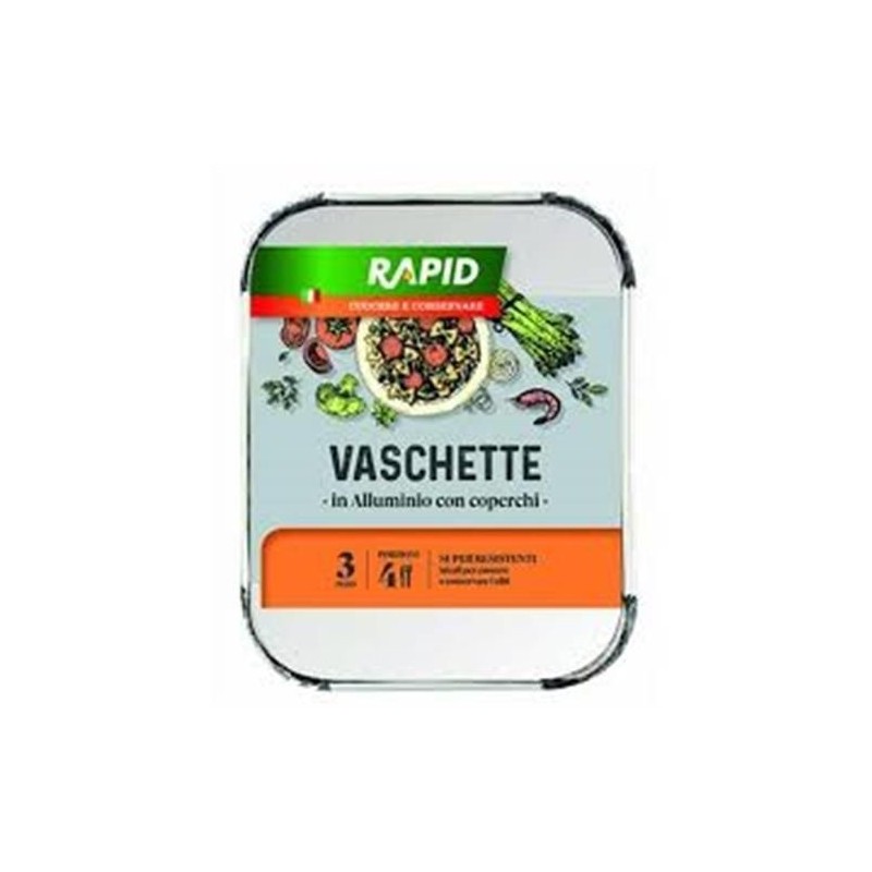 Contenitori alluminio con C 4por 3 pz | Starclean