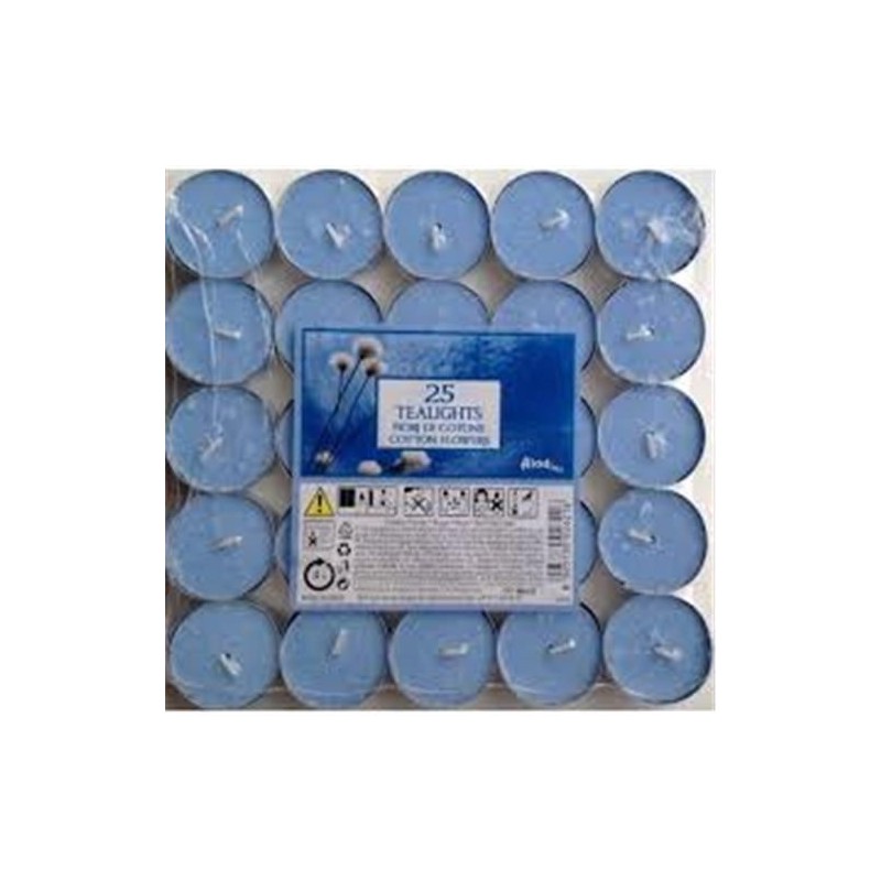 Tealight fiori DI cotone 25pz 4H | Starclean