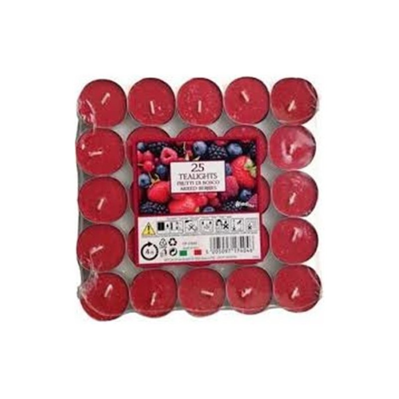 Tealight frutti DI bosco 25pz 4H | Starclean