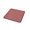 Tappeto lavello fondo inox rosso 26x28cm | Starclean