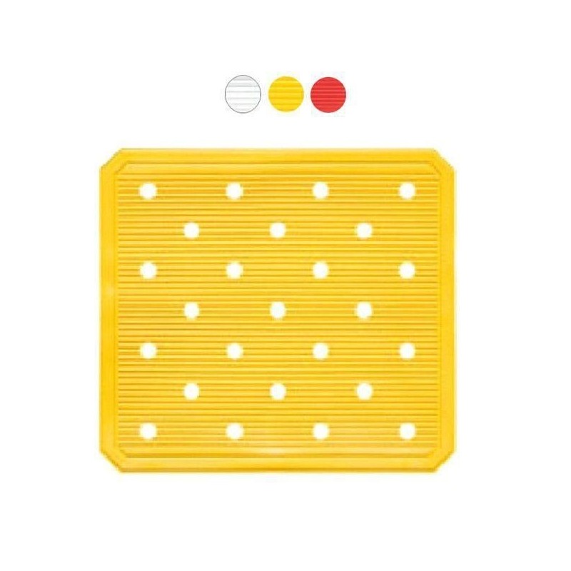 Tappeto lavello fondo inox giallo26x28cm | Starclean