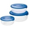 Tontarelli cont.frigo BOX 3pz tond BLU | Starclean