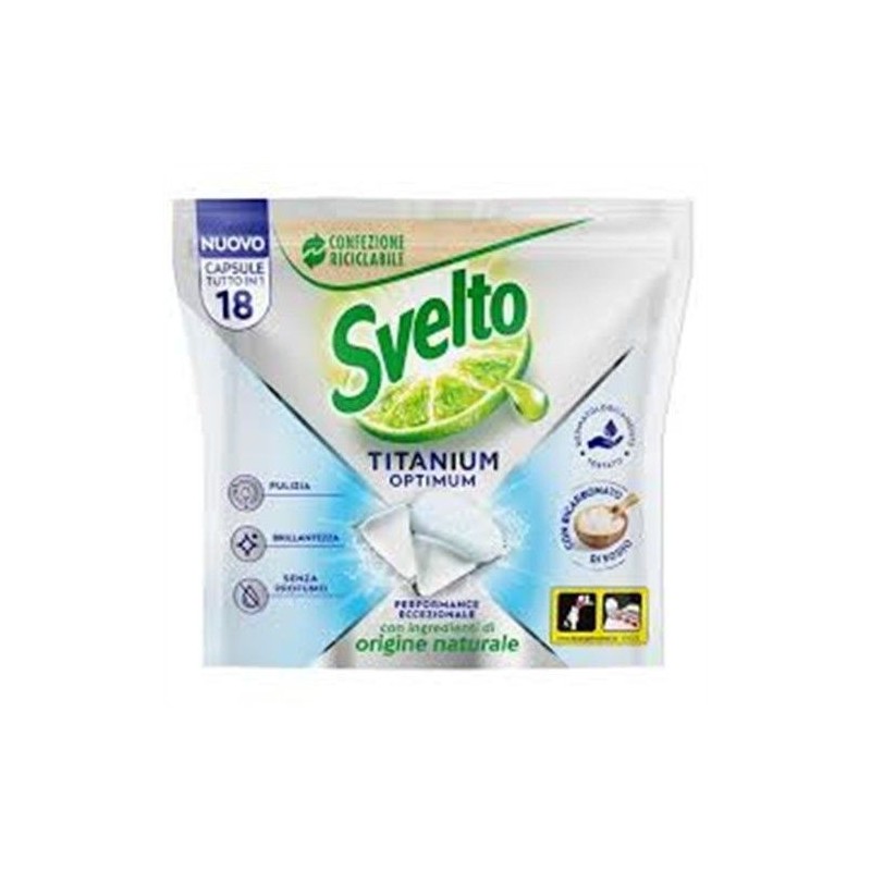 Svelto caps lavastoviglie titanium 18 pz | Starclean