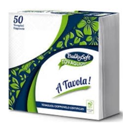 Bulky tovaglioli 38x38 50 pz 2 veli | Starclean