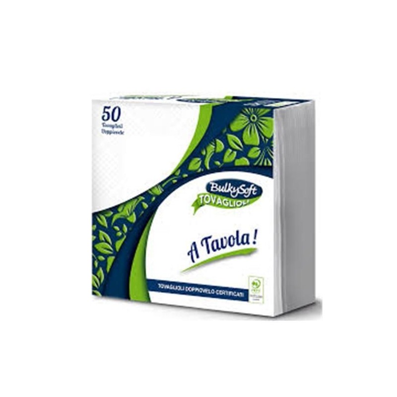 Bulky tovaglioli 38x38 50 pz 2 veli | Starclean
